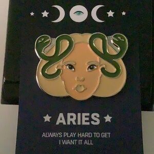 NWT Verameat Enamel Astrology Pin